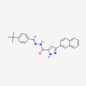 N'-(4-Tert-butylbenzylidene)-3-(2-naphthyl)-1H-pyrazole-5-carbohydrazide