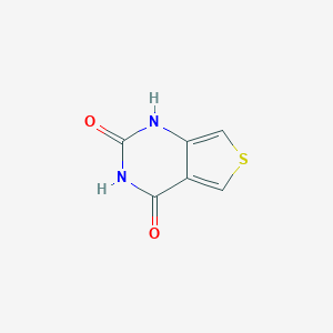 molecular formula C6H4N2O2S B116807 噻吩并[3,4-d]嘧啶-2,4-二醇 CAS No. 6251-30-5