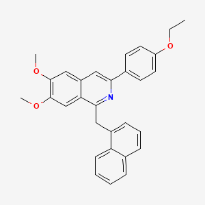 3-(4-Ethoxyphenyl)-6,7-dimethoxy-1-(naphthalen-1-ylmethyl)isoquinoline