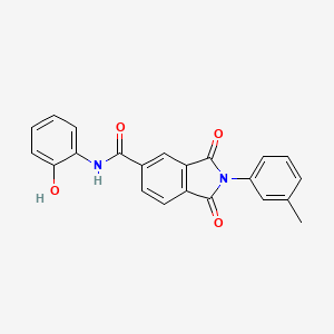 N-(2-hydroxyphenyl)-2-(3-methylphenyl)-1,3-dioxo-2,3-dihydro-1H-isoindole-5-carboxamide