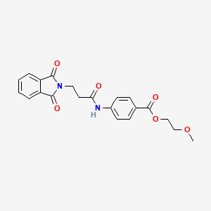 2-methoxyethyl 4-{[3-(1,3-dioxo-1,3-dihydro-2H-isoindol-2-yl)propanoyl]amino}benzoate