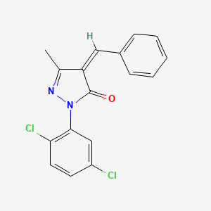 (4Z)-4-benzylidene-2-(2,5-dichlorophenyl)-5-methyl-2,4-dihydro-3H-pyrazol-3-one