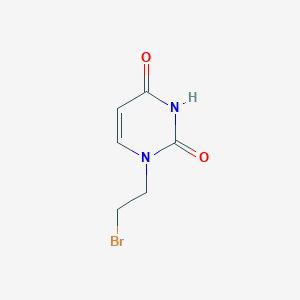 molecular formula C6H7BrN2O2 B11680982 1-(2-bromoethyl)pyrimidine-2,4(1H,3H)-dione CAS No. 66191-47-7