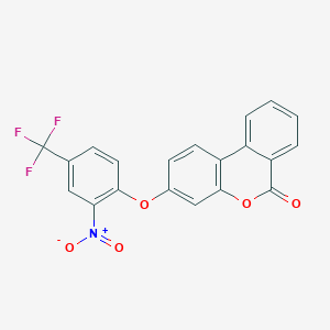 3-[2-nitro-4-(trifluoromethyl)phenoxy]-6H-benzo[c]chromen-6-one