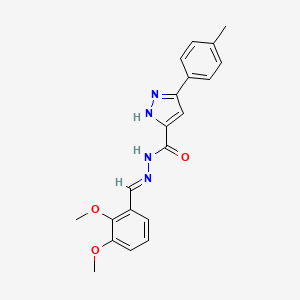 N'-[(E)-(2,3-dimethoxyphenyl)methylidene]-3-(4-methylphenyl)-1H-pyrazole-5-carbohydrazide