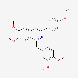 1-[(3,4-Dimethoxyphenyl)methyl]-3-(4-ethoxyphenyl)-6,7-dimethoxyisoquinoline