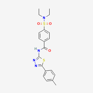 4-(diethylsulfamoyl)-N-[5-(4-methylphenyl)-1,3,4-thiadiazol-2-yl]benzamide