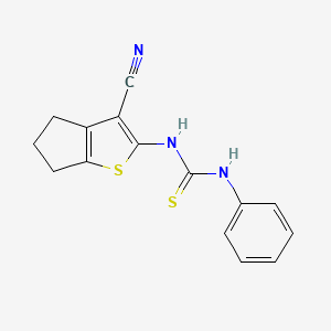 1-(3-cyano-5,6-dihydro-4H-cyclopenta[b]thiophen-2-yl)-3-phenylthiourea