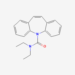 molecular formula C19H20N2O B11681212 N,N-diethyl-5H-dibenzo[b,f]azepine-5-carboxamide 