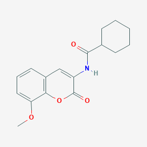 N-(8-methoxy-2-oxo-2H-chromen-3-yl)cyclohexanecarboxamide