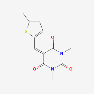 1,3-Dimethyl-5-(5-methyl-thiophen-2-ylmethylene)-pyrimidine-2,4,6-trione