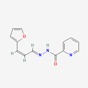 molecular formula C13H11N3O2 B11681496 N'-[(1E,2Z)-3-(furan-2-yl)prop-2-en-1-ylidene]pyridine-2-carbohydrazide 