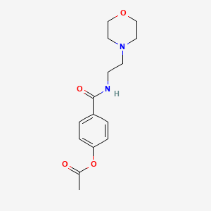 4-{[2-(Morpholin-4-yl)ethyl]carbamoyl}phenyl acetate