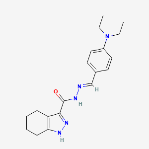 N'-[(E)-[4-(Diethylamino)phenyl]methylidene]-4,5,6,7-tetrahydro-1H-indazole-3-carbohydrazide