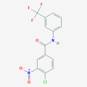 4-chloro-3-nitro-N-[3-(trifluoromethyl)phenyl]benzamide