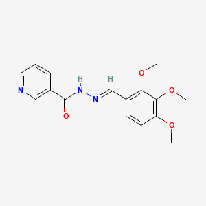 molecular formula C16H17N3O4 B11681668 N'-[(E)-(2,3,4-trimethoxyphenyl)methylidene]pyridine-3-carbohydrazide 