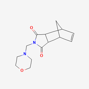 molecular formula C14H18N2O3 B11681691 2-(4-Morpholinylmethyl)-3A,4,7,7A-tetrahydro-1H-4,7-methanoisoindole-1,3(2H)-dione CAS No. 37799-03-4