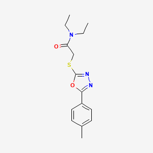 N,N-diethyl-2-{[5-(4-methylphenyl)-1,3,4-oxadiazol-2-yl]sulfanyl}acetamide