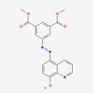 molecular formula C19H15N3O5 B11681810 dimethyl 5-[(2E)-2-(8-oxoquinolin-5(8H)-ylidene)hydrazinyl]benzene-1,3-dicarboxylate 