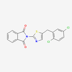 molecular formula C18H10Cl2N2O2S B11681839 2-[5-(2,5-dichlorobenzyl)-1,3-thiazol-2-yl]-1H-isoindole-1,3(2H)-dione 