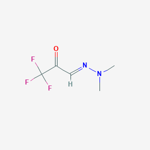 molecular formula C5H7F3N2O B1168196 1,1,1-Trifluoro-3-(dimethylhydrazono)-2-propanone CAS No. 111269-38-6