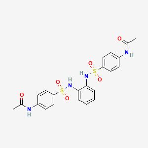 N-(4-{[2-(4-Acetamidobenzenesulfonamido)phenyl]sulfamoyl}phenyl)acetamide