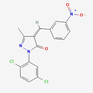 (4Z)-2-(2,5-dichlorophenyl)-5-methyl-4-(3-nitrobenzylidene)-2,4-dihydro-3H-pyrazol-3-one