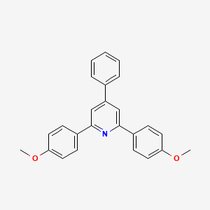 molecular formula C25H21NO2 B11682126 2,6-Bis(4-methoxyphenyl)-4-phenylpyridine CAS No. 50553-98-5