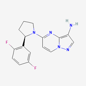 molecular formula C42H36N10O10S B1168215 (R)-5-(2-(2,5-difluorophenyl)pyrrolidin-1-yl)pyrazolo[1,5-a]pyrimidin-3-amine CAS No. 1223404-88-3