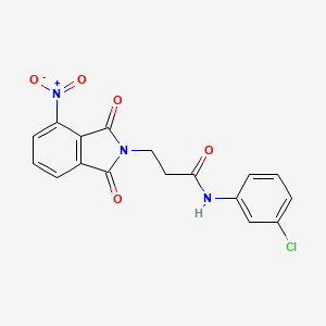 N-(3-chlorophenyl)-3-(4-nitro-1,3-dioxo-1,3-dihydro-2H-isoindol-2-yl)propanamide