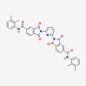 N-(2,3-Dimethylphenyl)-2-(6-{5-[(2,3-dimethylphenyl)carbamoyl]-1,3-dioxo-2,3-dihydro-1H-isoindol-2-YL}pyridin-2-YL)-1,3-dioxo-2,3-dihydro-1H-isoindole-5-carboxamide