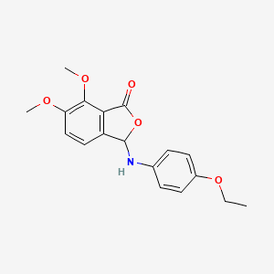 3-[(4-ethoxyphenyl)amino]-6,7-dimethoxy-2-benzofuran-1(3H)-one