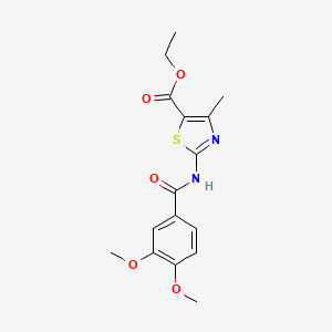 Ethyl 2-(3,4-dimethoxybenzamido)-4-methyl-1,3-thiazole-5-carboxylate