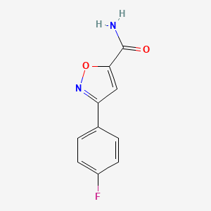 3-(4-Fluorophenyl)-1,2-oxazole-5-carboxamide