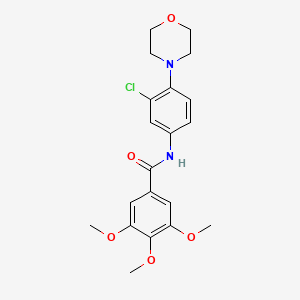 N-[3-chloro-4-(morpholin-4-yl)phenyl]-3,4,5-trimethoxybenzamide