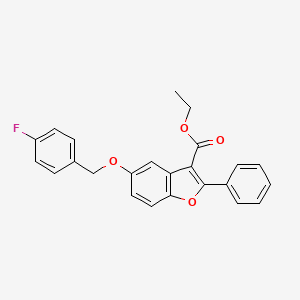 Ethyl 5-[(4-fluorophenyl)methoxy]-2-phenyl-1-benzofuran-3-carboxylate