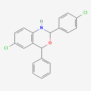 6-chloro-2-(4-chlorophenyl)-4-phenyl-2,4-dihydro-1H-3,1-benzoxazine