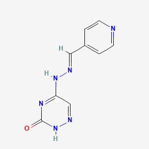 (E)-5-(2-(pyridin-4-ylmethylene)hydrazinyl)-1,2,4-triazin-3(2H)-one