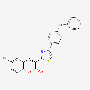 6-bromo-3-[4-(4-phenoxyphenyl)-1,3-thiazol-2-yl]-2H-chromen-2-one