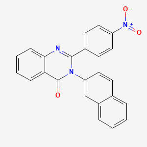 3-(2-naphthyl)-2-(4-nitrophenyl)quinazolin-4(3H)-one