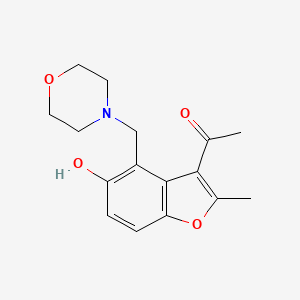 1-[5-Hydroxy-2-methyl-4-(morpholin-4-ylmethyl)-1-benzofuran-3-yl]ethanone