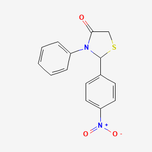 2-(4-Nitrophenyl)-3-phenyl-1,3-thiazolidin-4-one