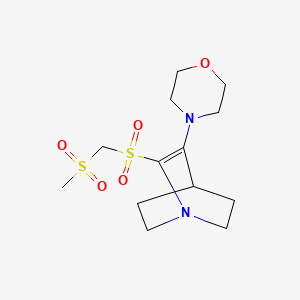 2-{[(Methylsulfonyl)methyl]sulfonyl}-3-(morpholin-4-yl)-1-azabicyclo[2.2.2]oct-2-ene