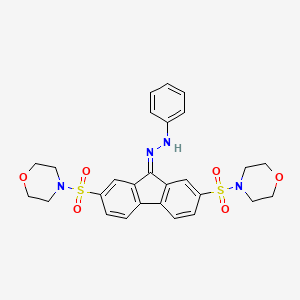 N-(2,7-Bis-(morpholine-4-sulfonyl)-fluoren-9-ylidene)-N'-phenyl-hydrazine