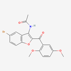 N-[5-bromo-2-(2,5-dimethoxybenzoyl)-1-benzofuran-3-yl]acetamide