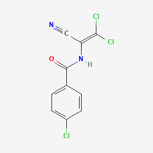 4-chloro-N-(2,2-dichloro-1-cyanoethenyl)benzamide