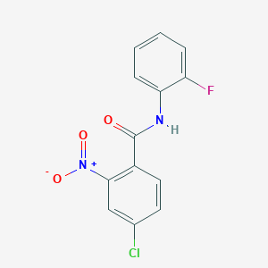 4-chloro-N-(2-fluorophenyl)-2-nitrobenzamide