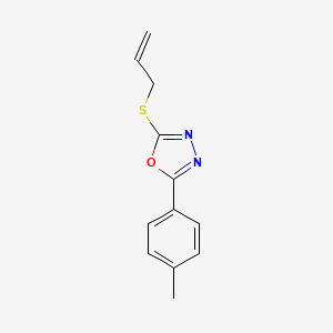 2-(4-Methylphenyl)-5-(prop-2-EN-1-ylsulfanyl)-1,3,4-oxadiazole