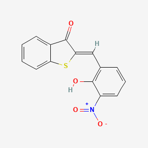 (2Z)-2-(2-hydroxy-3-nitrobenzylidene)-1-benzothiophen-3(2H)-one