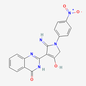 2-[2-amino-1-(4-nitrophenyl)-4-oxo-4,5-dihydro-1H-pyrrol-3-yl]quinazolin-4(3H)-one